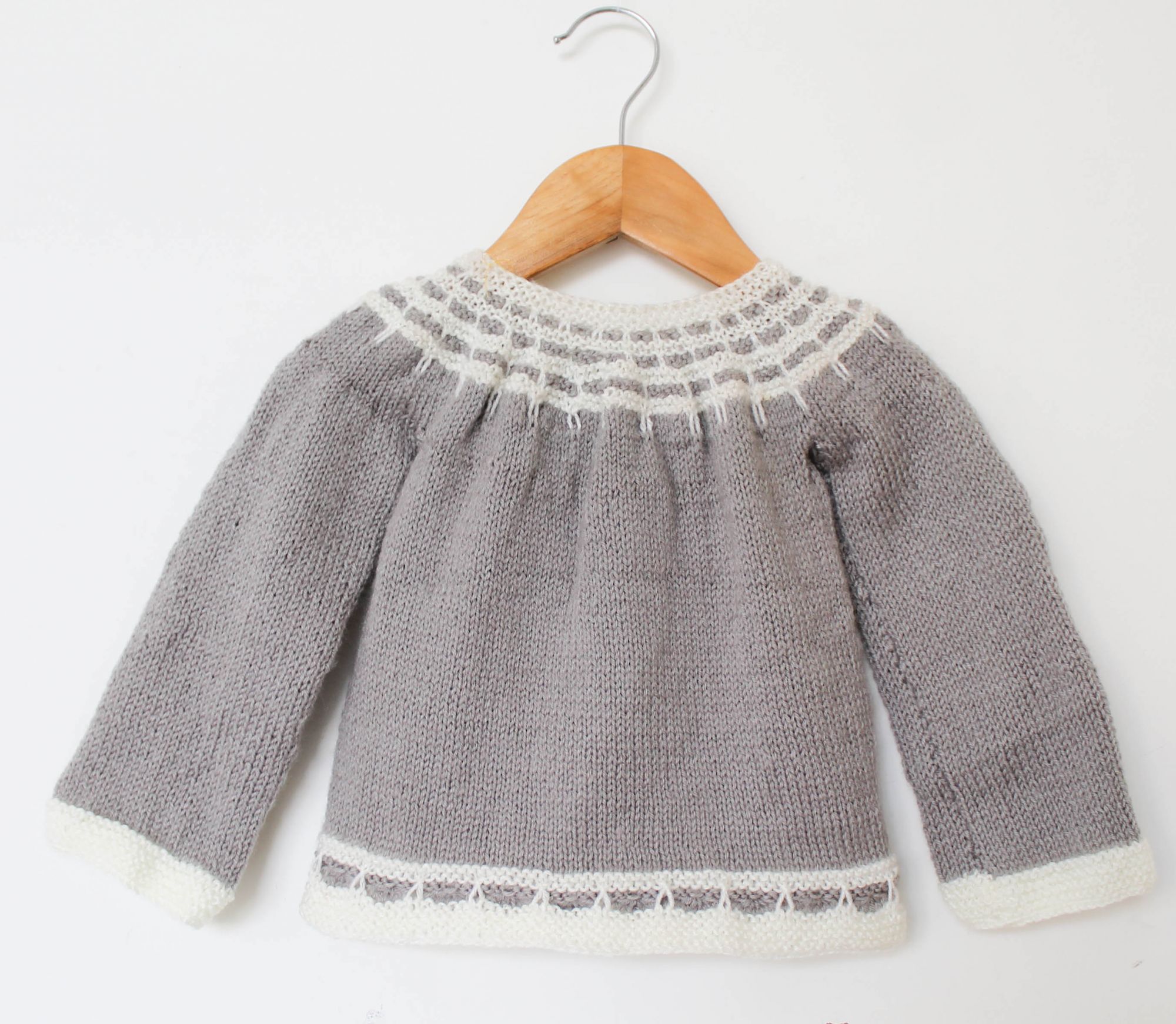 Woonie Handmade Full Sleeves Carigan - Grey