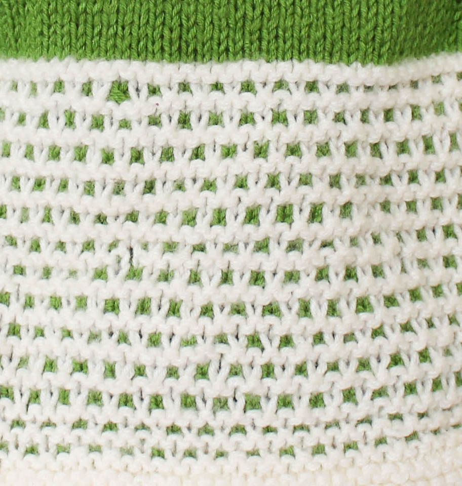 Woonie Full Sleeves Hand Knitted Sweater - Green