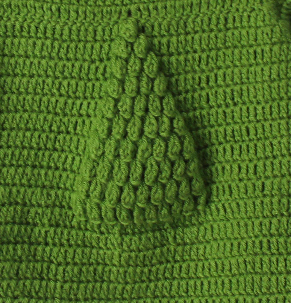 Woonie Full Sleeves Christmas Tree Knitted Sweater - Green