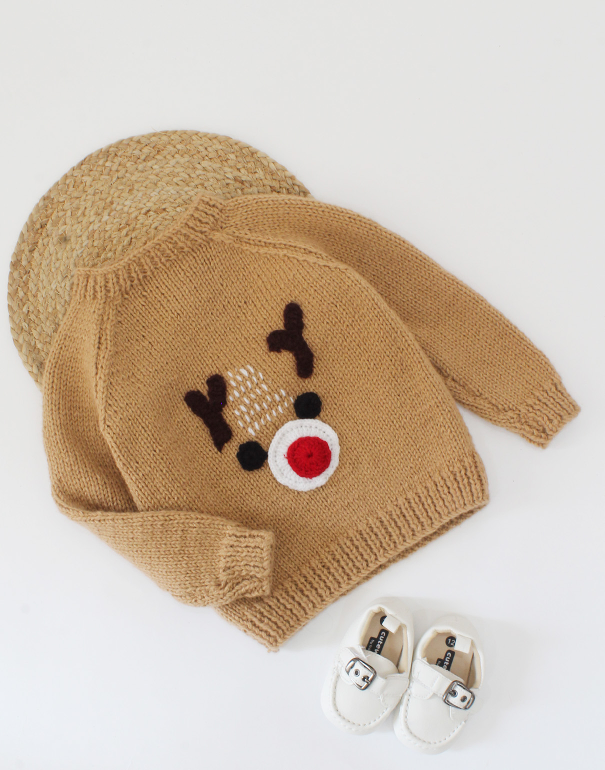 Handmade Full Sleeves Knitted Sweater-Brown