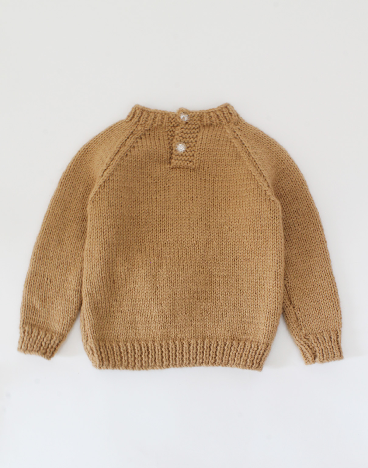 Handmade Full Sleeves Knitted Sweater-Brown
