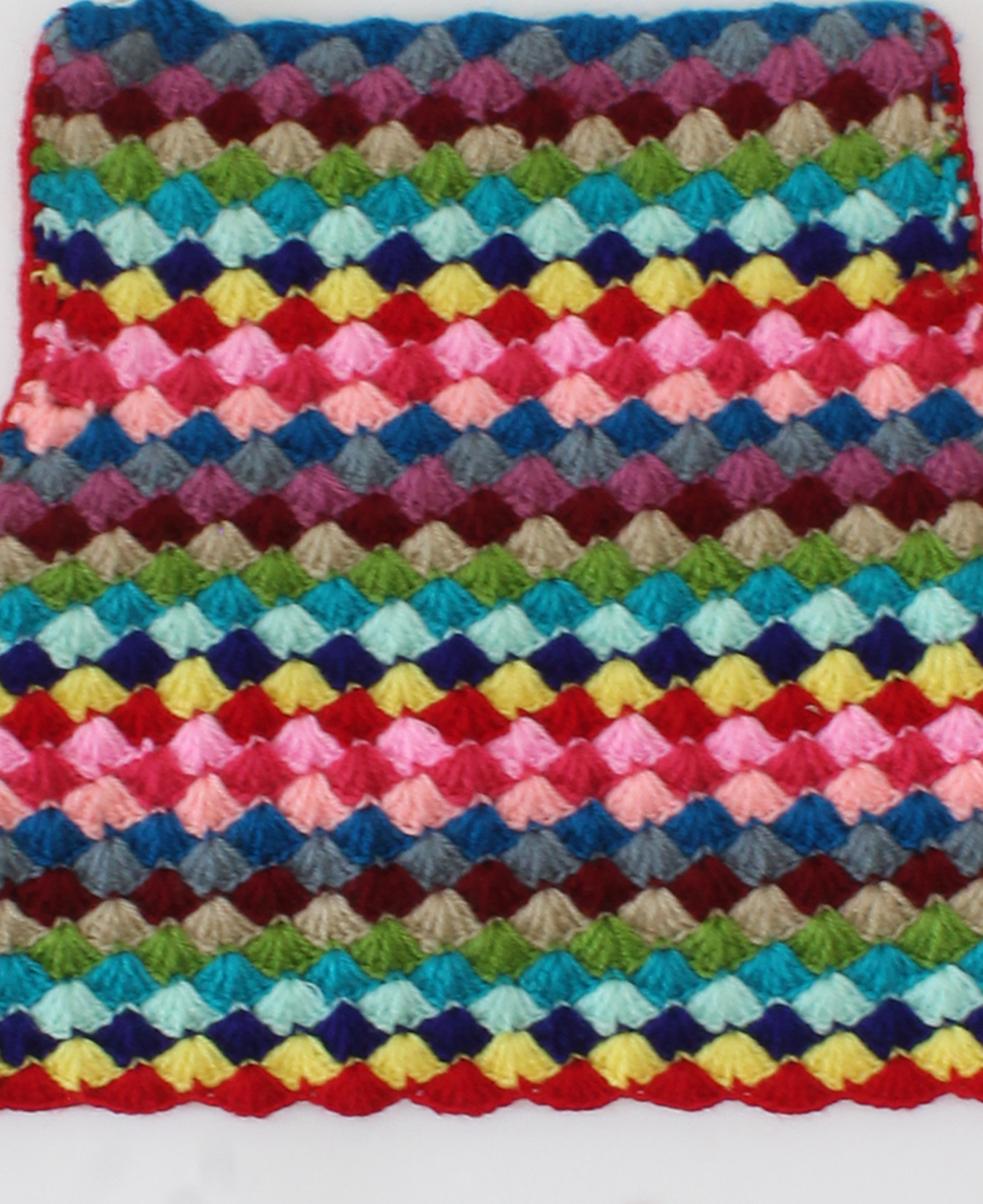Woonie Handmade Sleeveless Multicolour Sweater-Multicolour