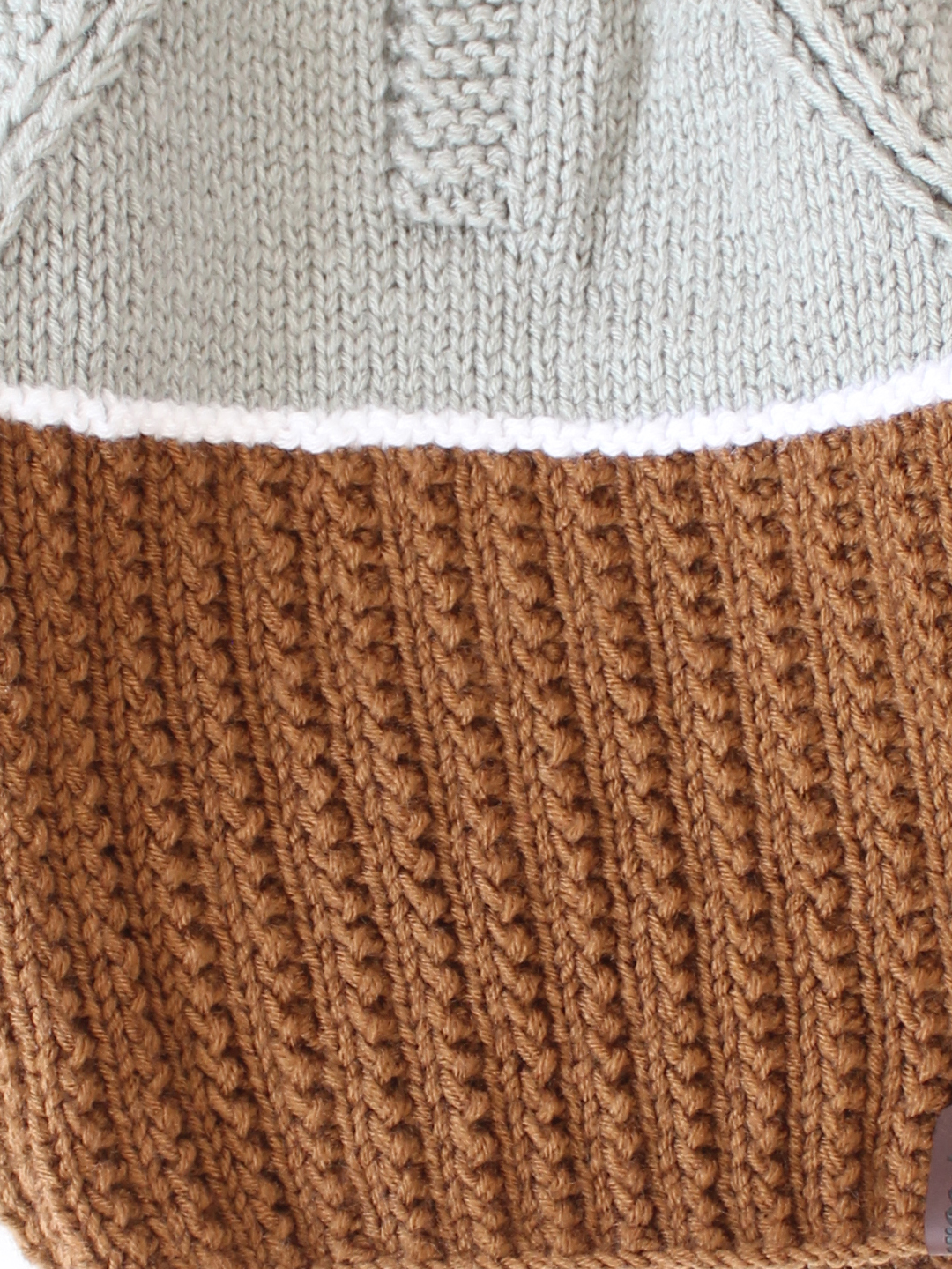 Woonie Dual Color Pullover-Brown