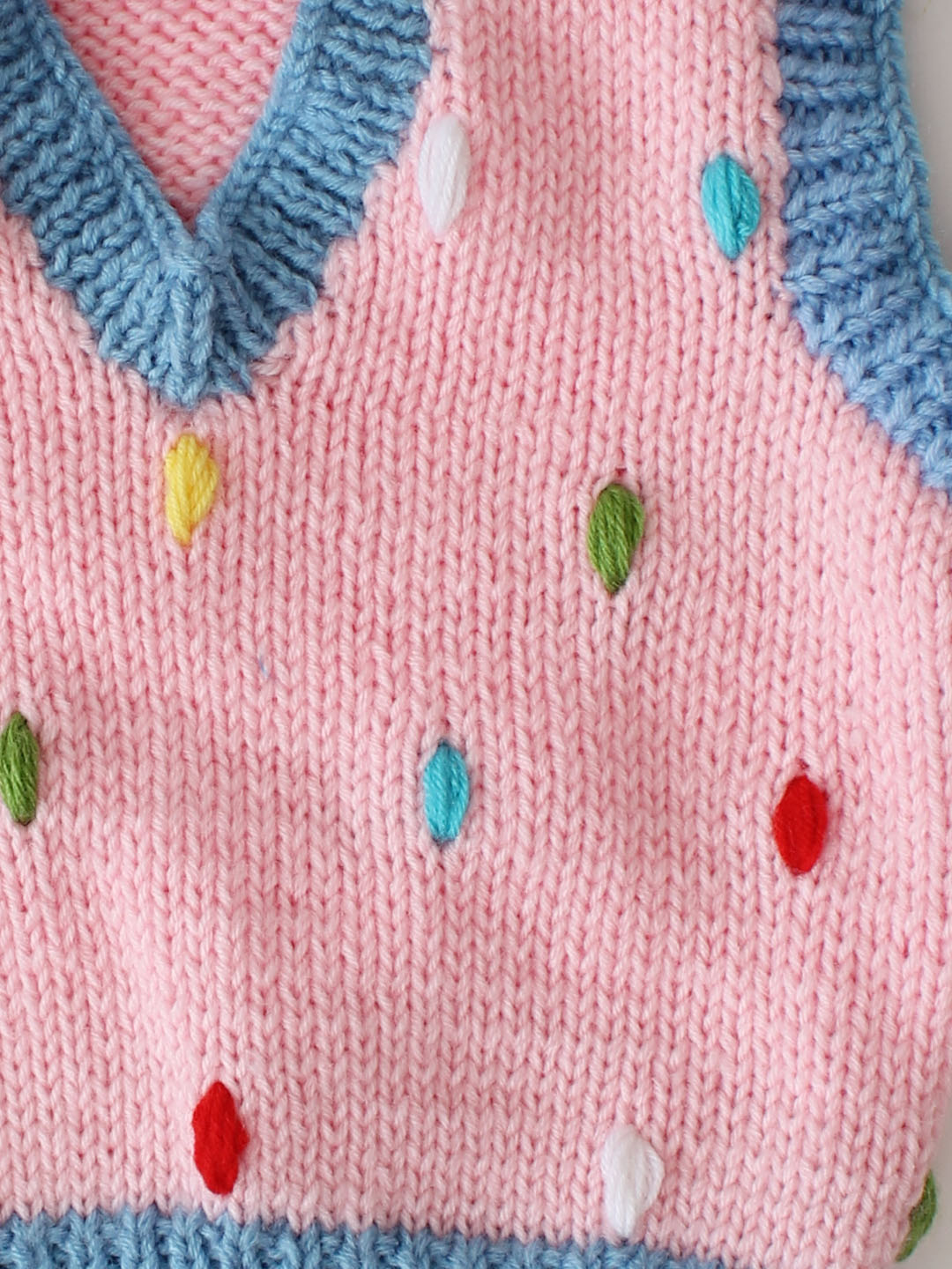 Woonie Sweater Vest- Pink