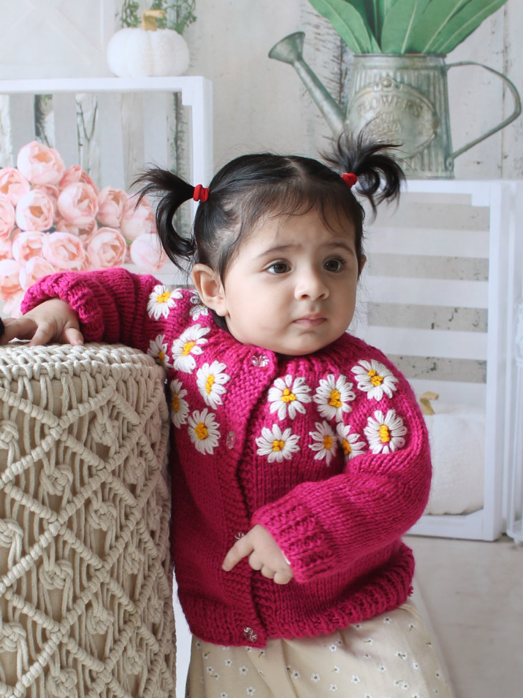 Latest Baby Girl Sweater Design Crochet PATTERN Baby Girl's