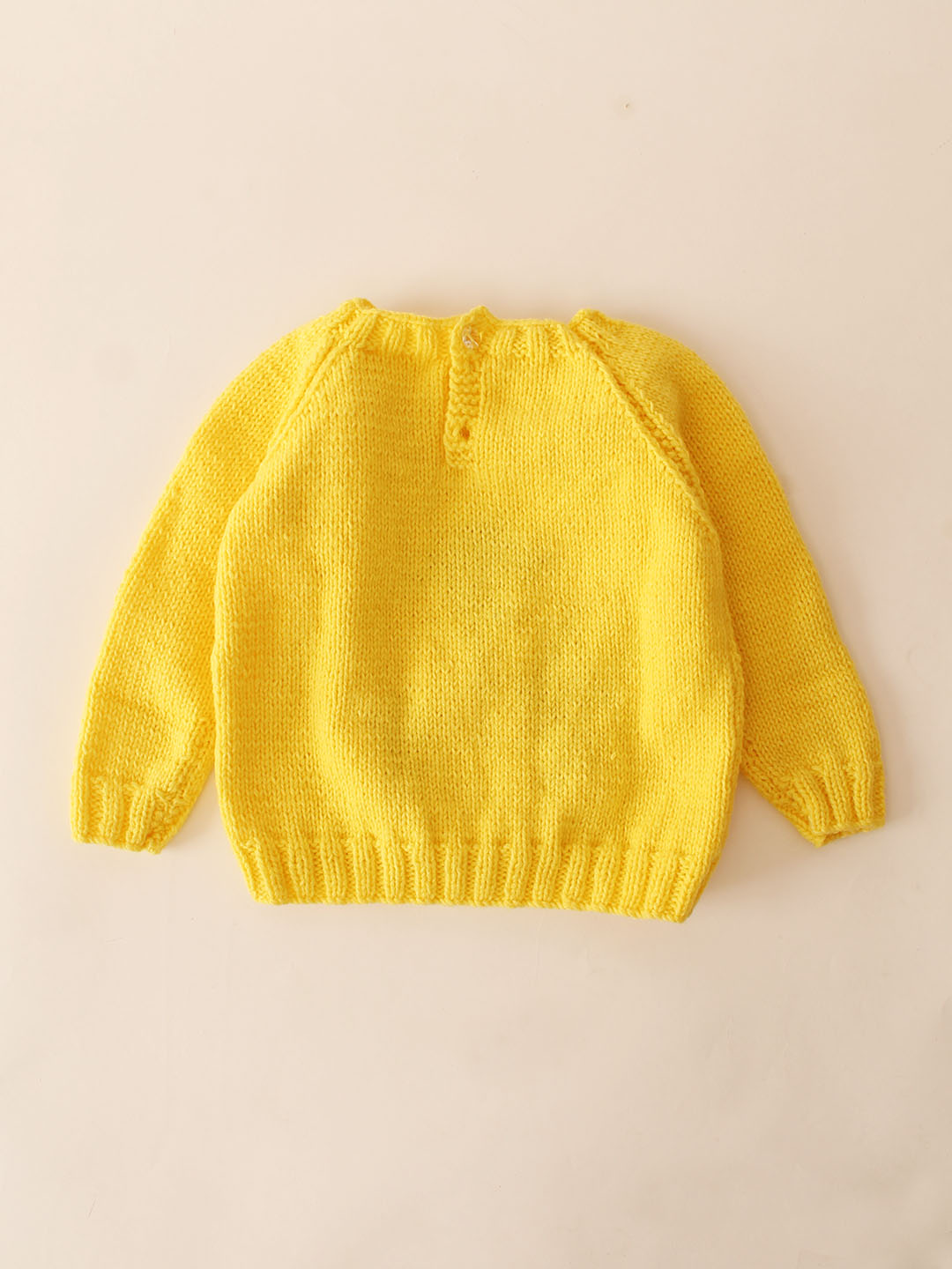 Woonie Handknitted Icecream Sweater- Yellow