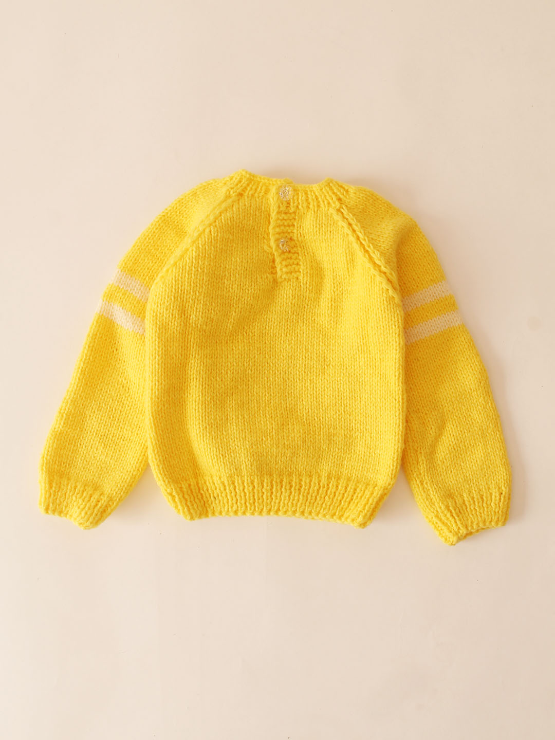 Woonie Handknitted Monocolor Sweater- Yellow