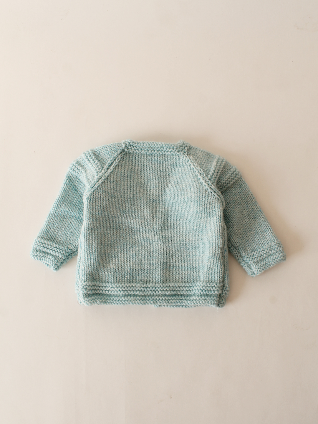 Woonie Handknitted Self Design Cardigan-Blue