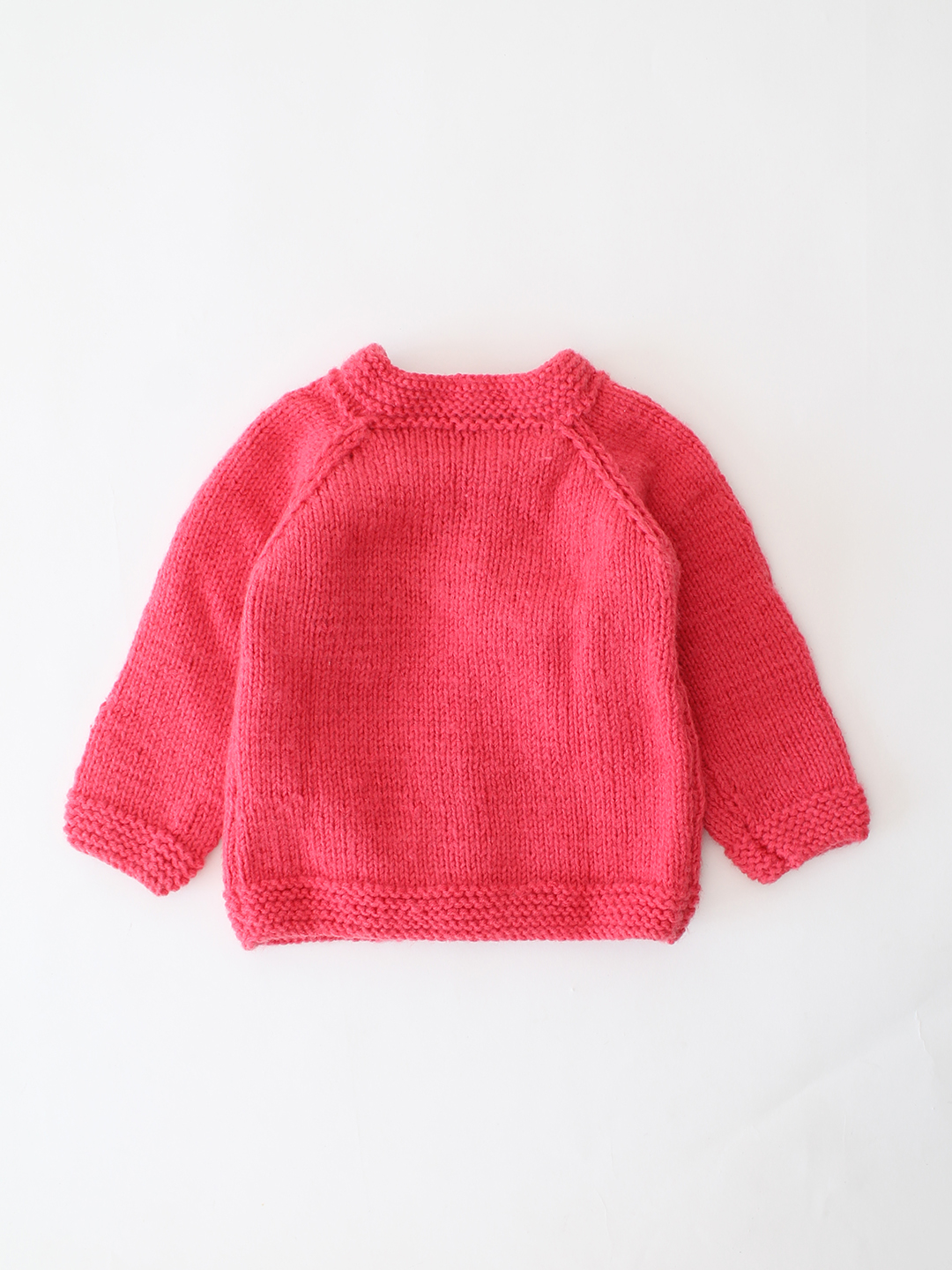 Woonie Handknitted Floral Embroidered Cardigan - Pink