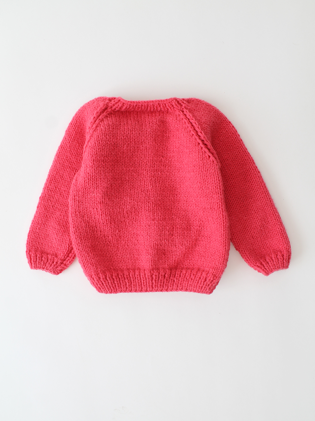Woonie Handknitted Floral Embroidered Sweater - Pink