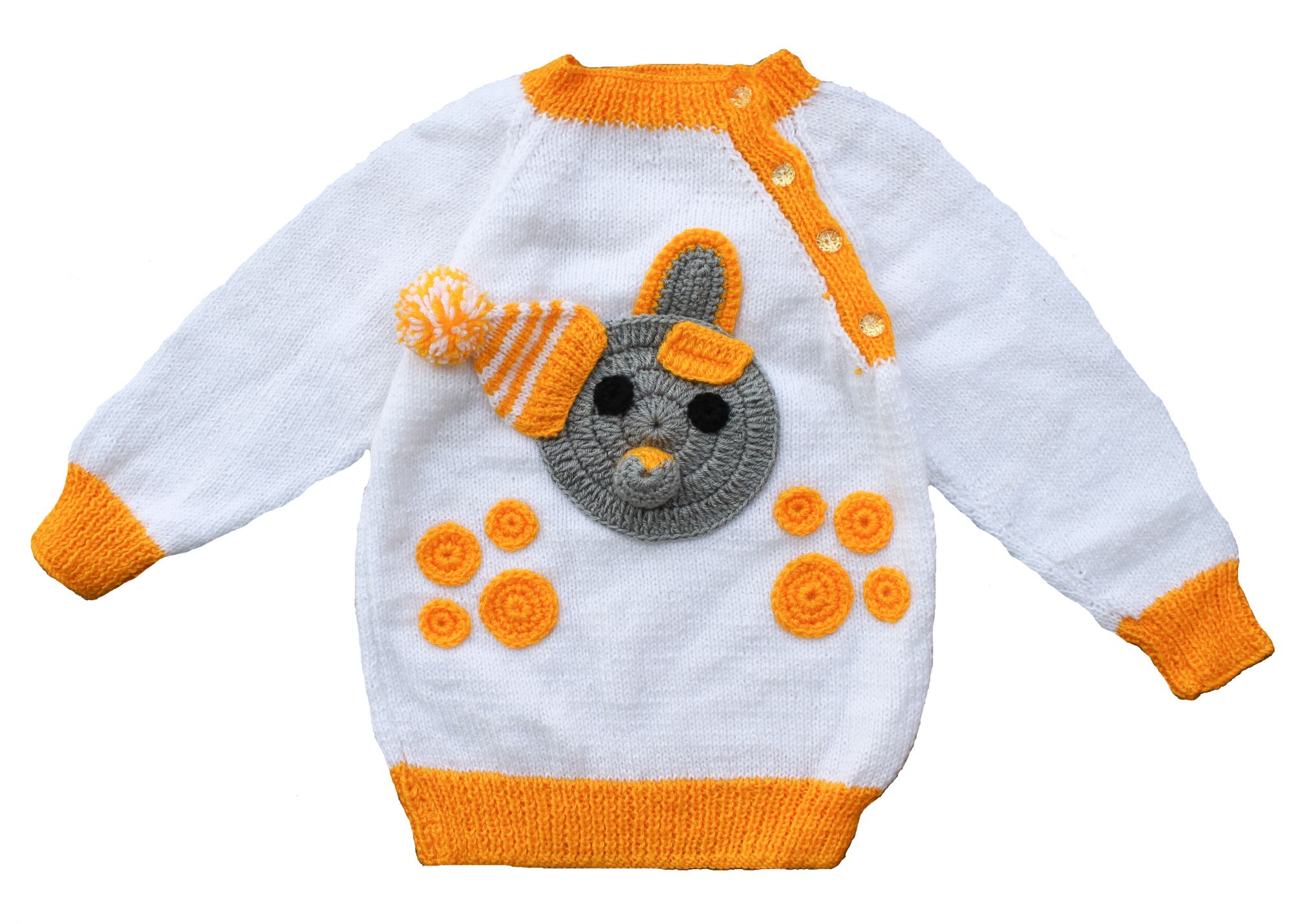 Woonie Handmade Bear Sweater for Kids