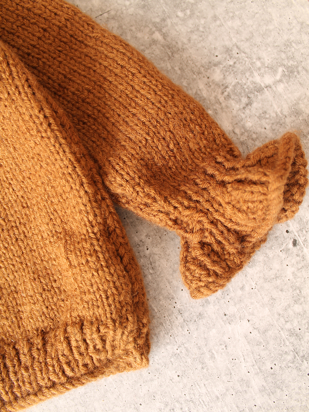 Woonie Handknitted Pumpkin Embroidered Sweater - Brown