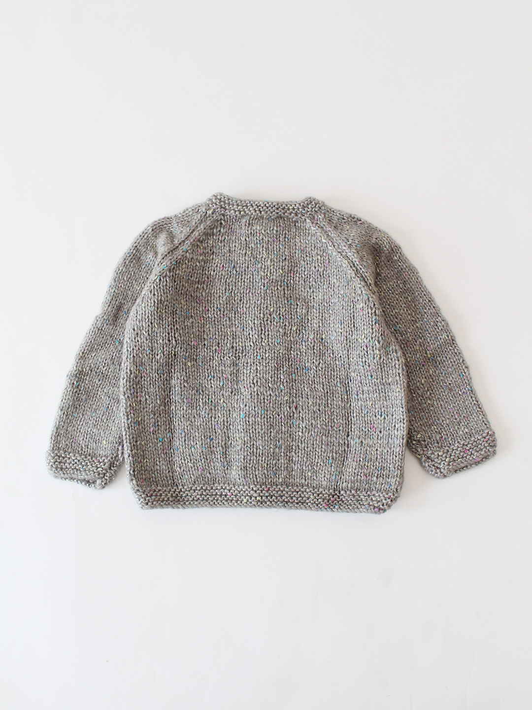 Woonie Handknitted Cable Detailed Cardigan - Grey