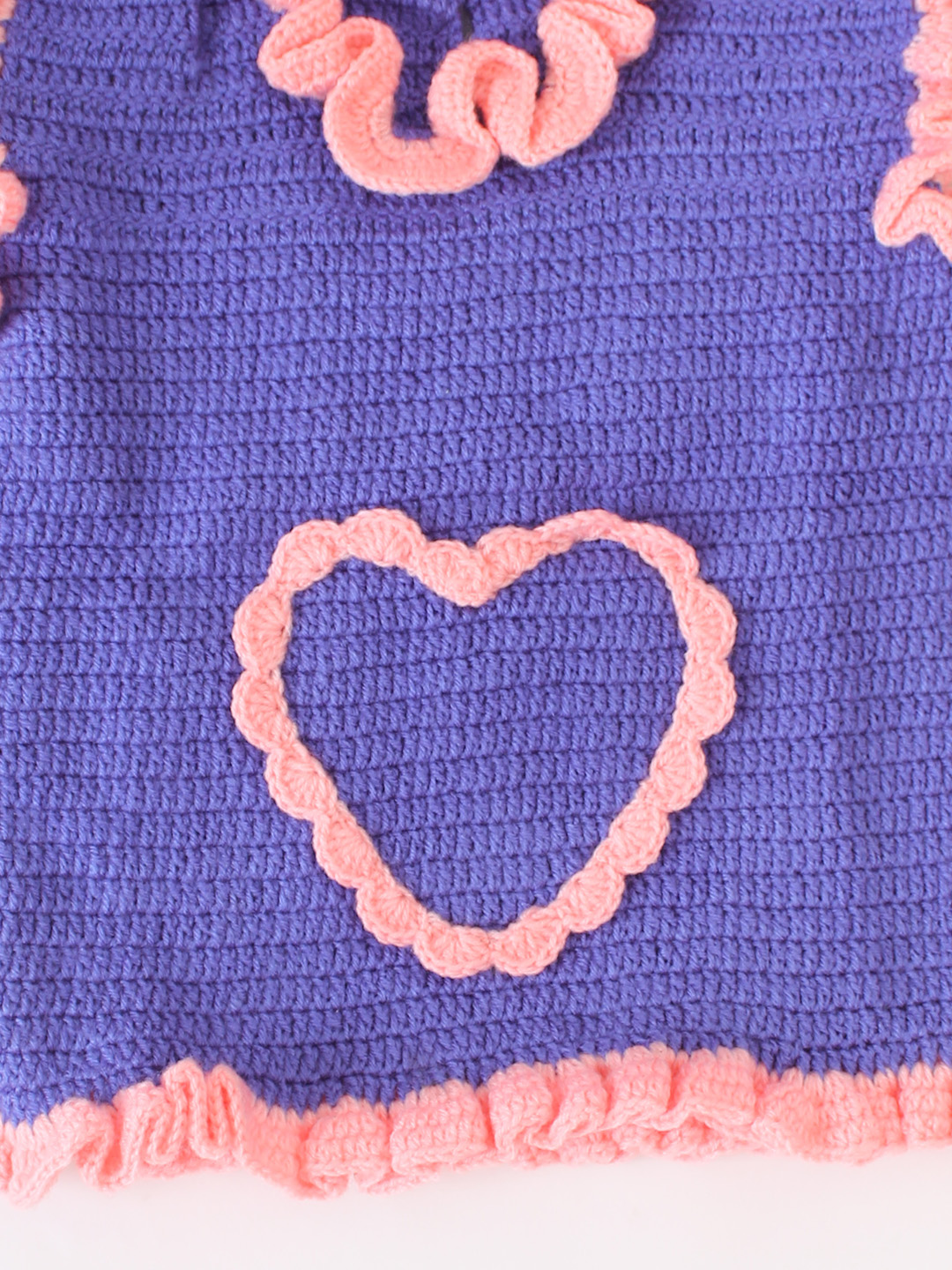 Woonie Frill Neck Detailed Pullover - Purple