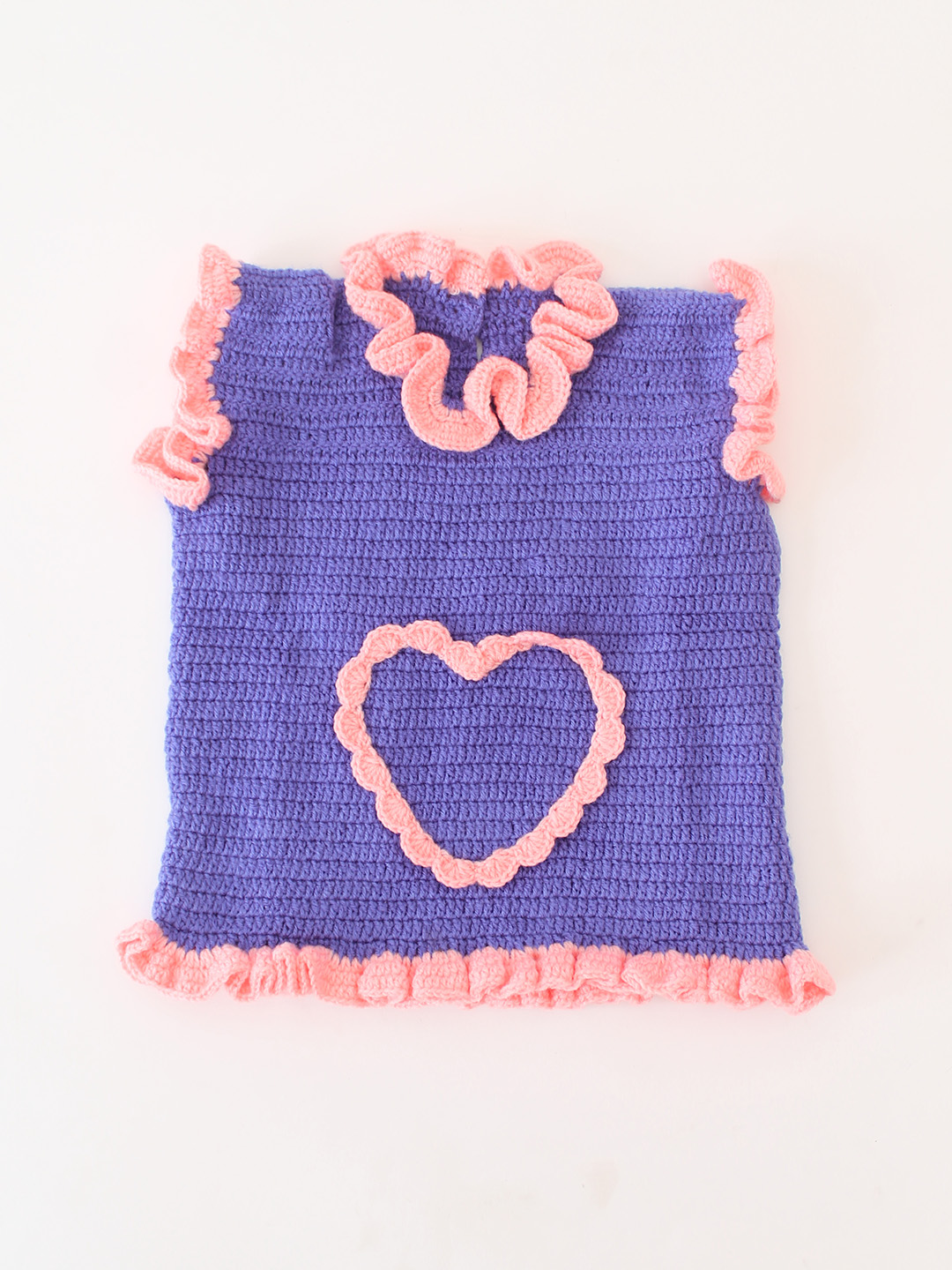 Woonie Frill Neck Detailed Pullover - Purple