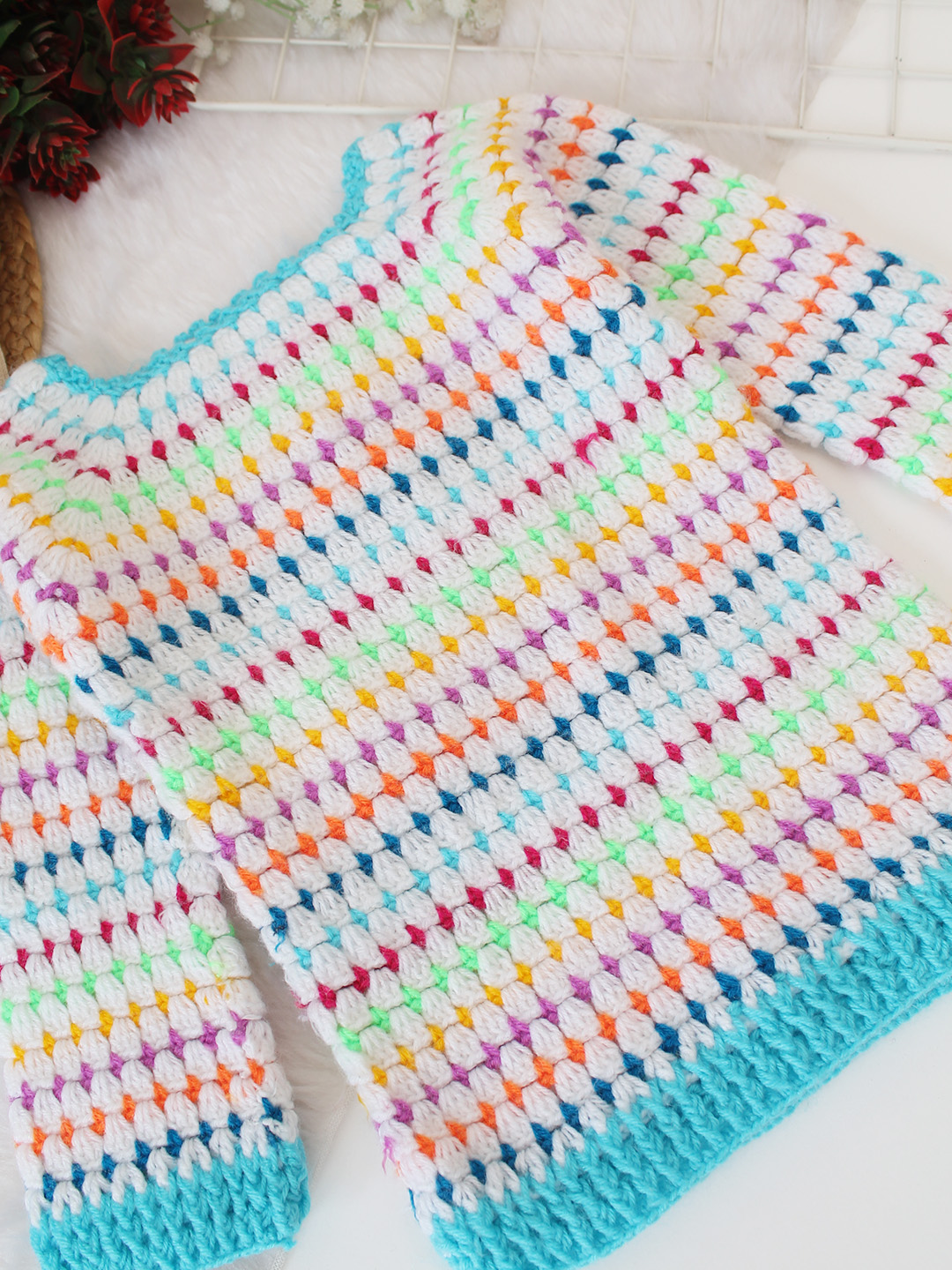 Woonie Handmade Crochet Sweater - Multi