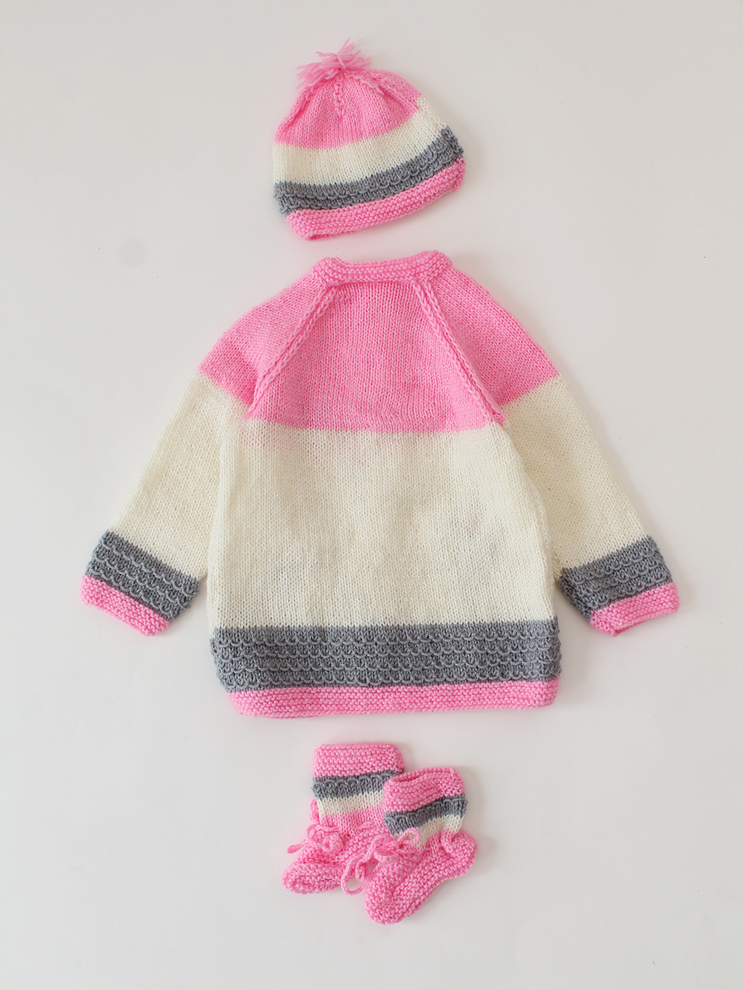Handknitted Farmland Sweater - Pink