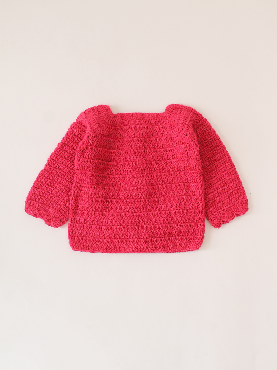 Full Sleeve Floral Sweater - Pink