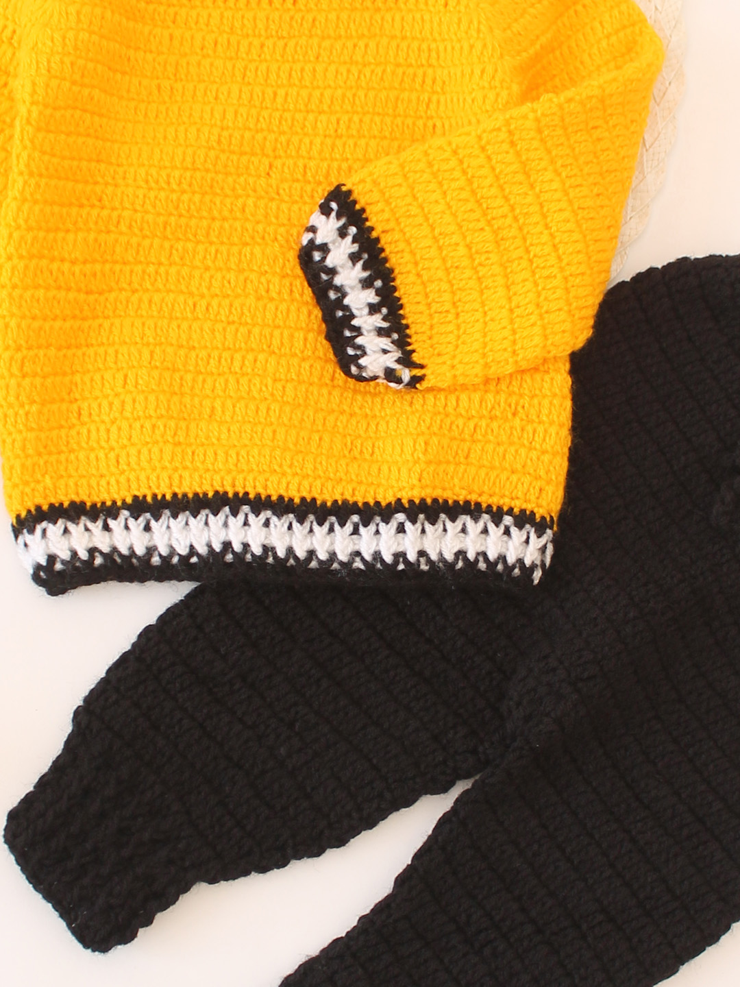 Woonie Colour Blocked Sweater Set - Yellow