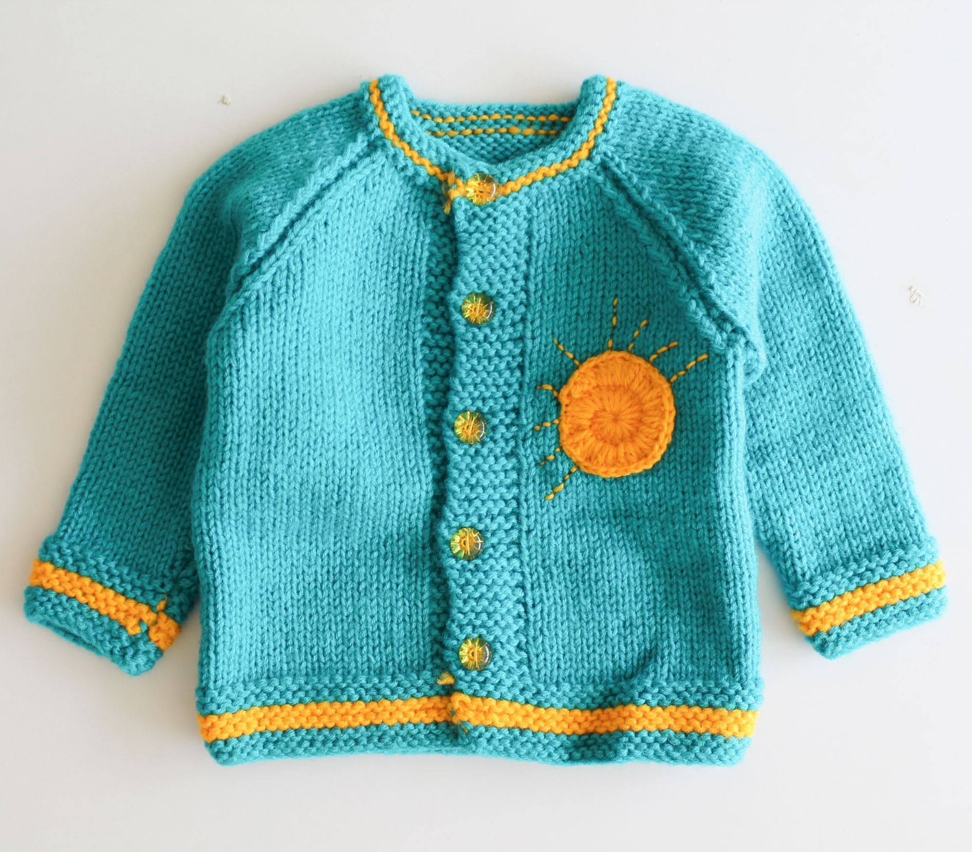Woonie Handmade Full Sleeves Sweater With Pant - Sea Green