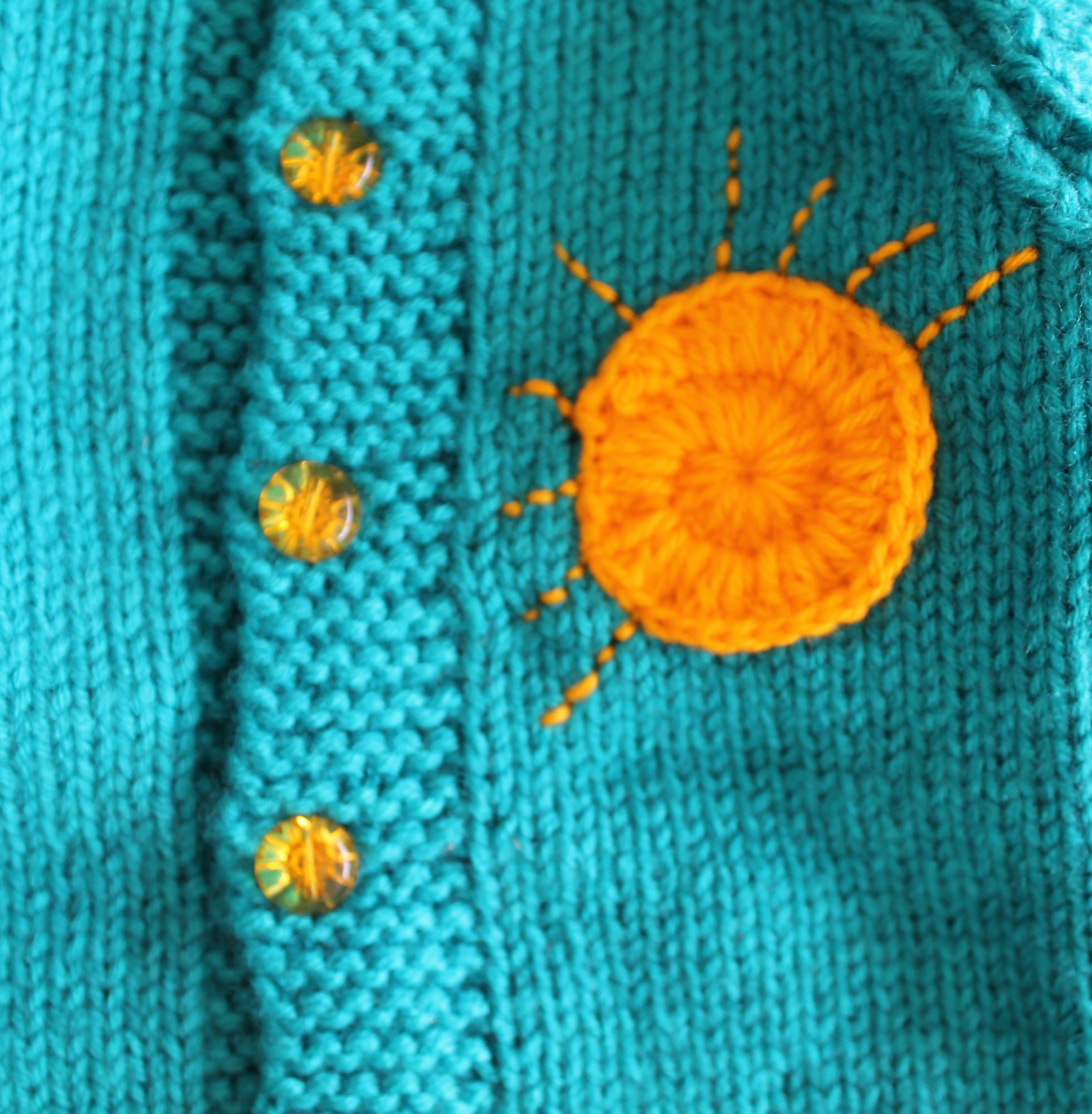 Woonie Handmade Full Sleeves Sweater With Pant - Sea Green
