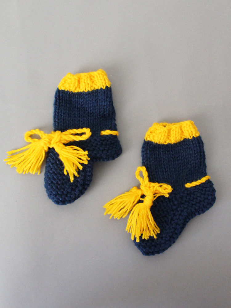 Image of Woonie Handknitted Socks - Navy