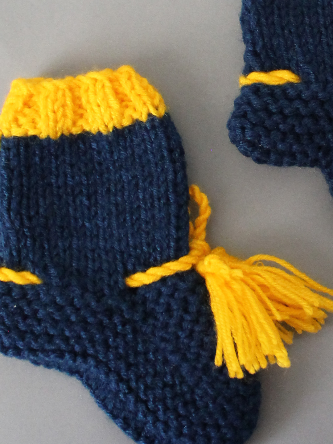 Woonie Handknitted Socks  Navy