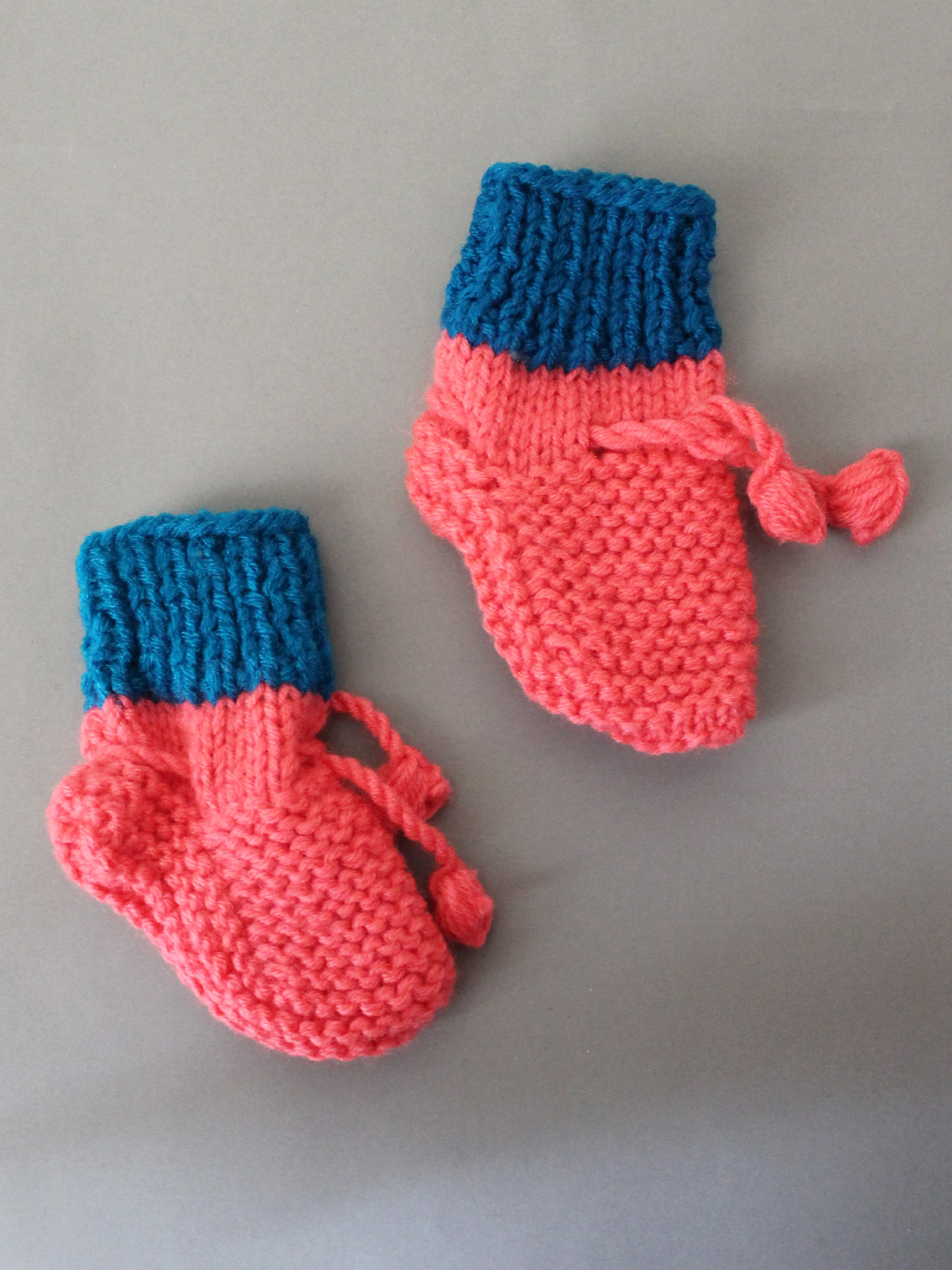 Woonie Handknitted Socks  Pink