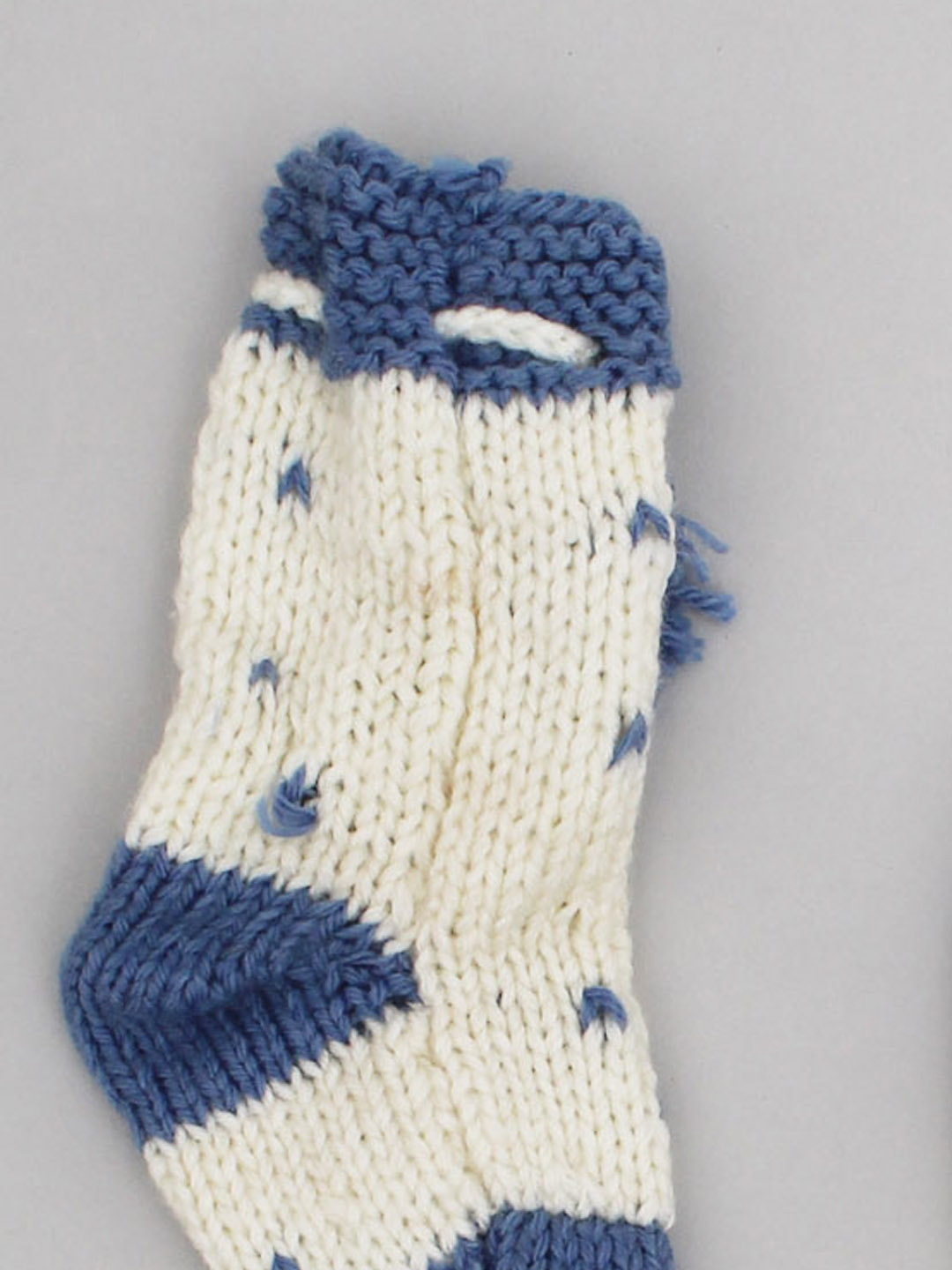 Woonie Handknitted Socks  White