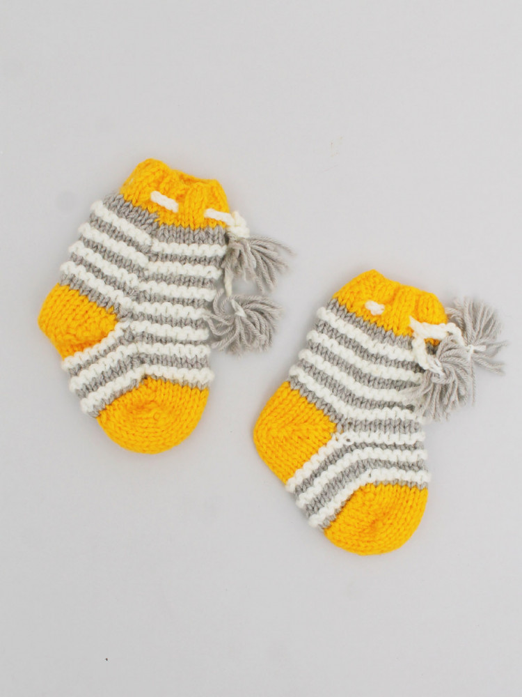 Image of Woonie Handknitted Socks - Yellow