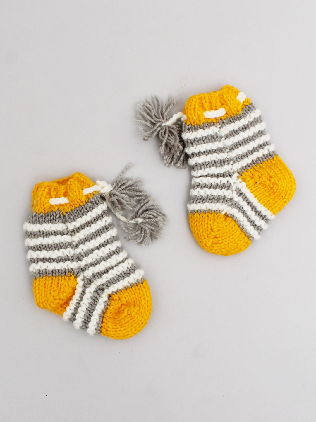 Woonie Handknitted Socks  Yellow