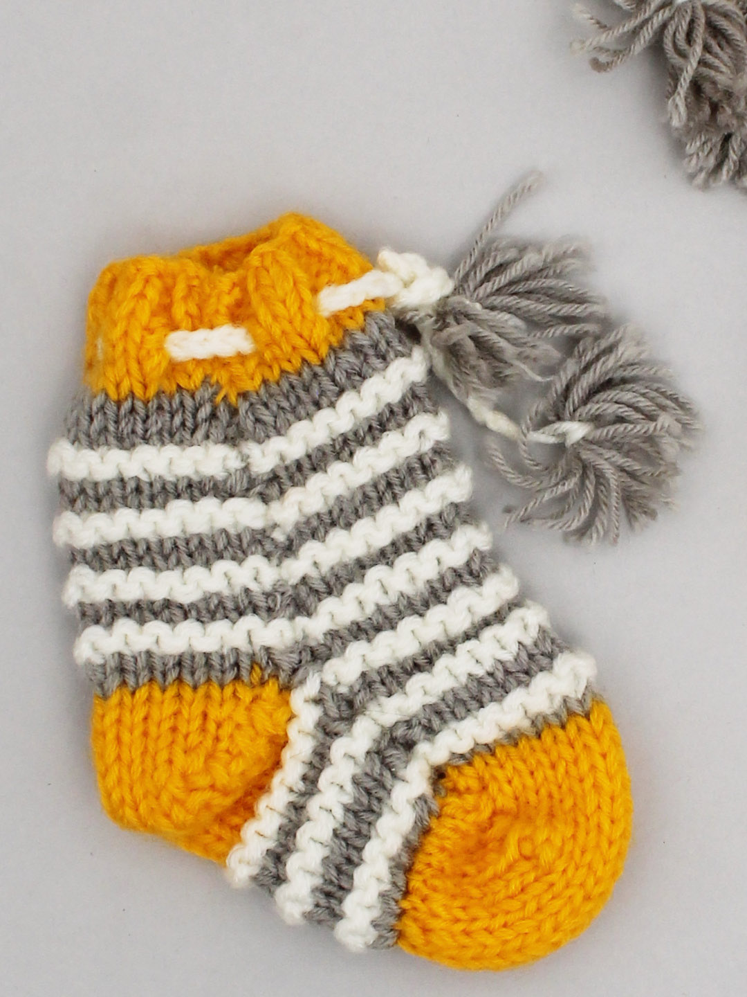 Woonie Handknitted Socks  Yellow