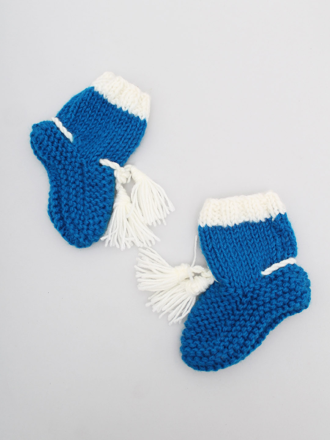 Woonie Handknitted Socks  Blue