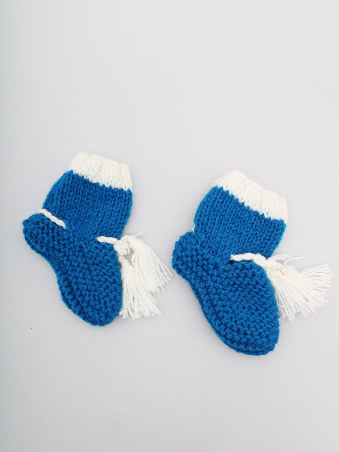 Woonie Handknitted Socks  Blue