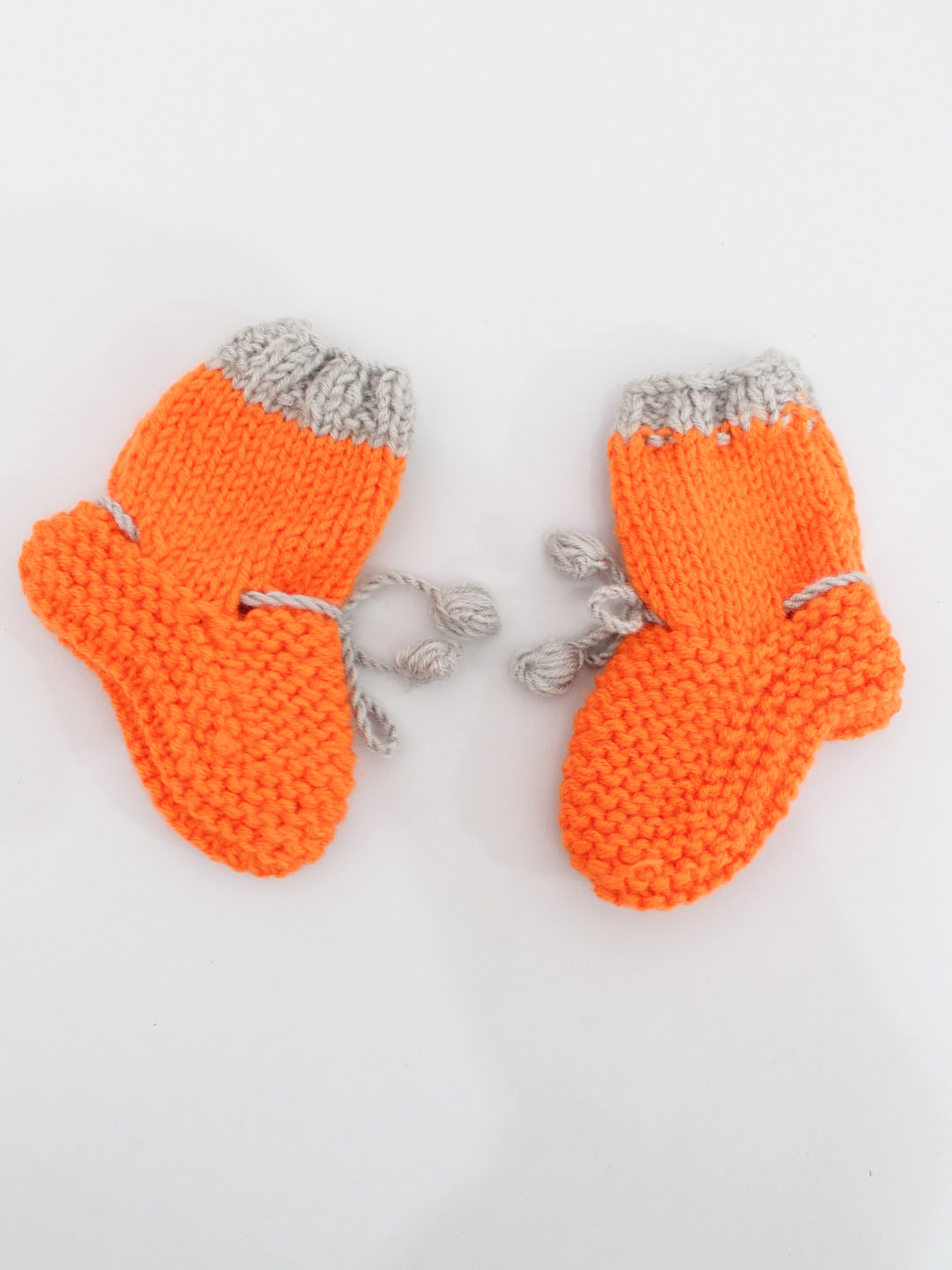 Woonie Handknitted Socks  Orange