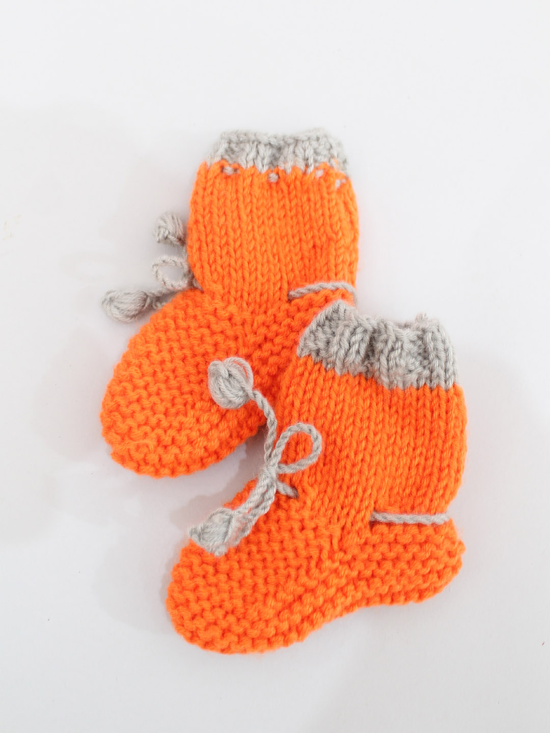 Woonie Handknitted Socks  Orange