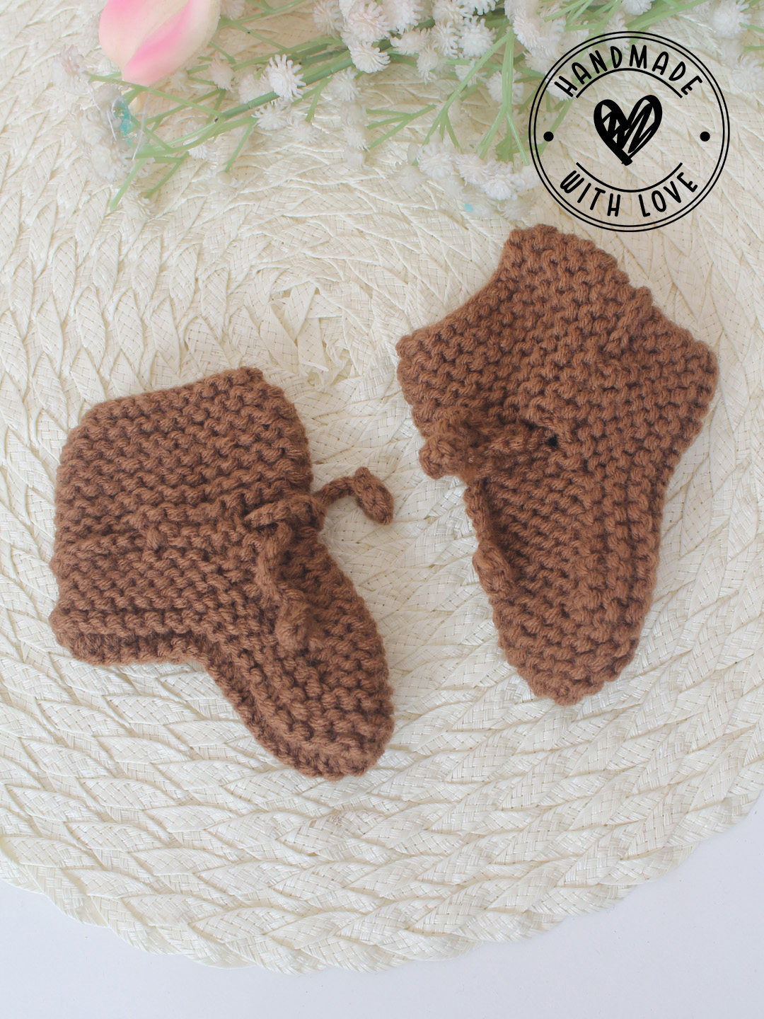Woonie Handknitted Socks - Brown