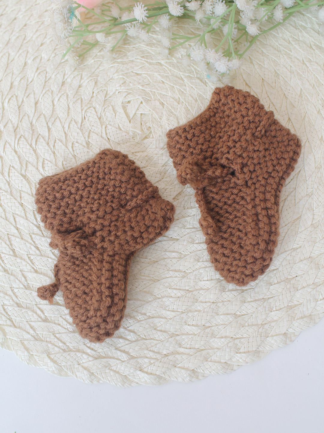 Woonie Handknitted Socks - Brown