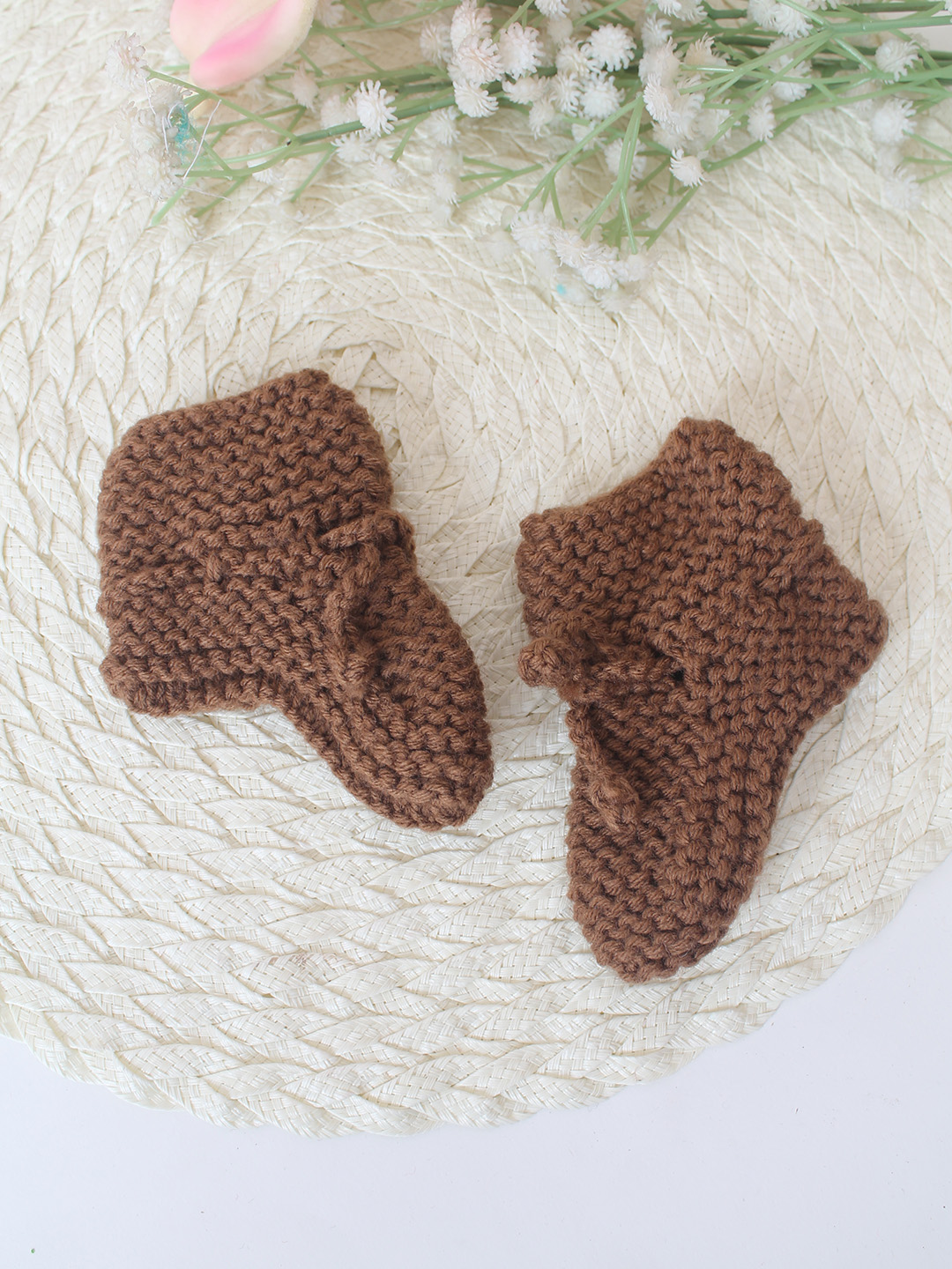 Woonie Handknitted Socks - Brown