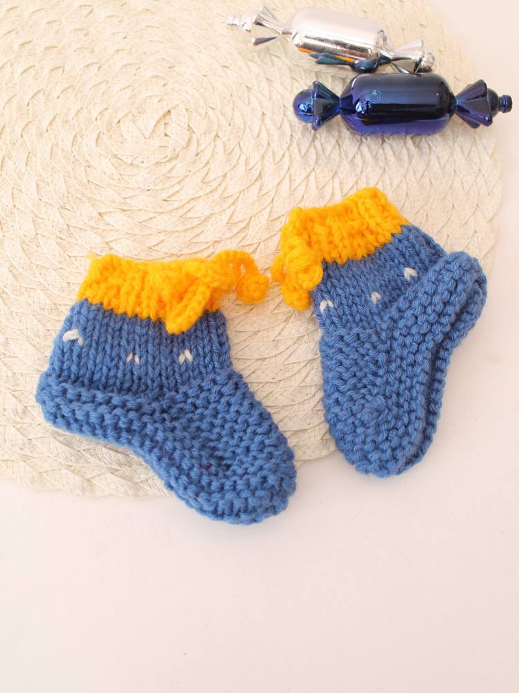 Image of Woonie Handknitted Socks - Blue