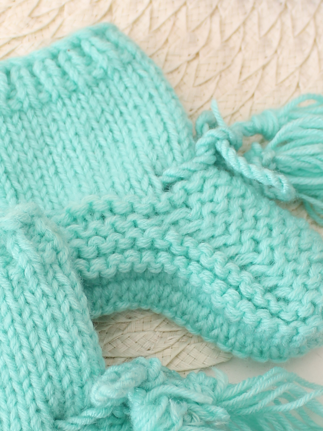Woonie Handknitted Socks  Sky Blue