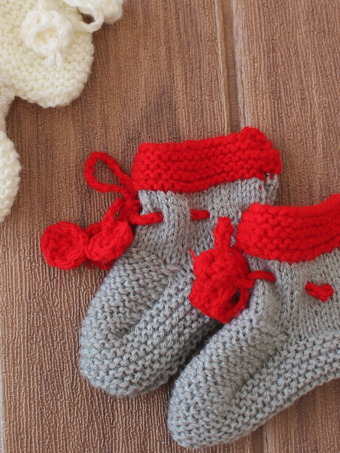 Woonie Handknitted Socks Pack of 2  Grey