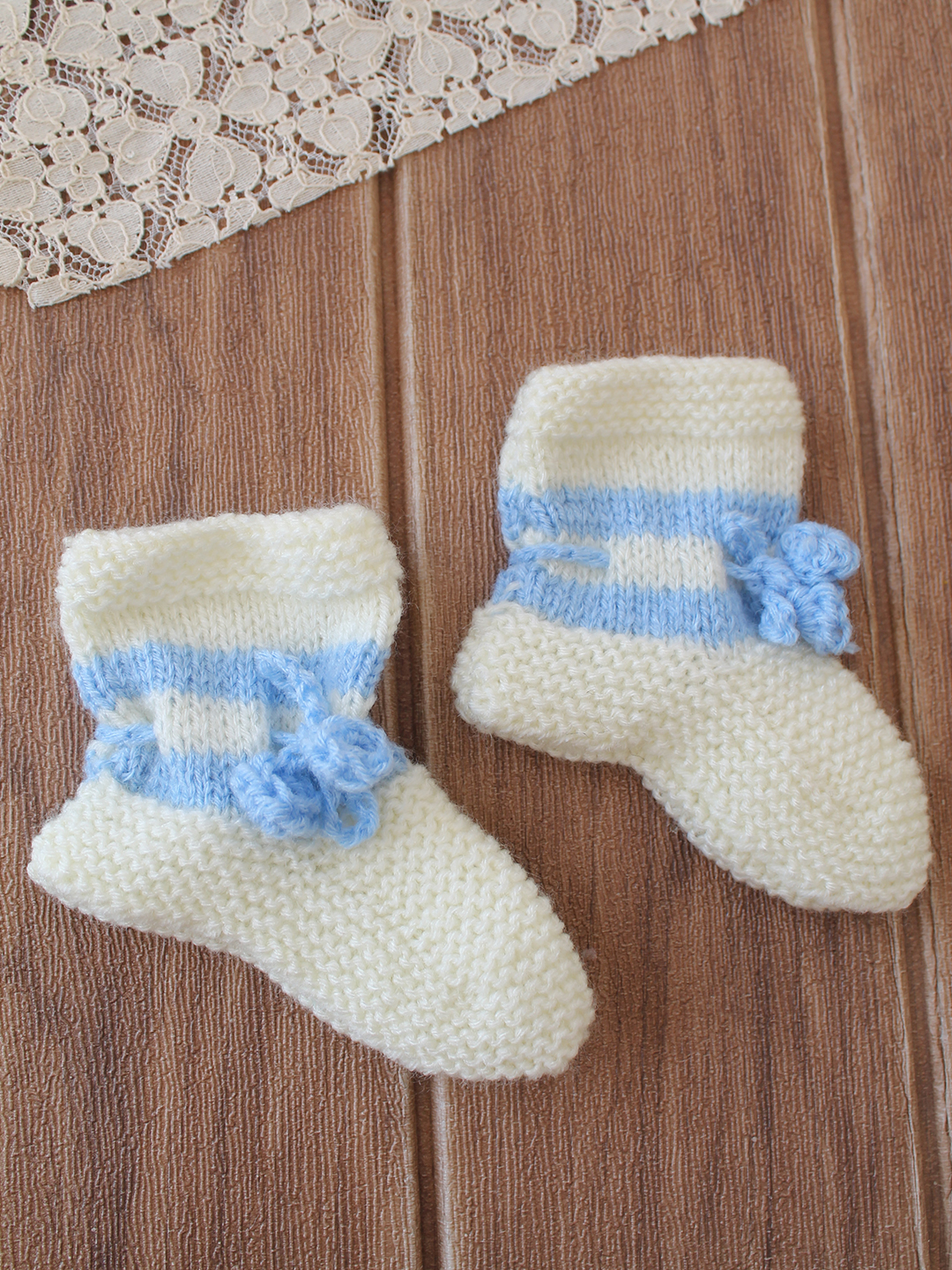 Woonie Handknitted Socks Pack of 2  Green