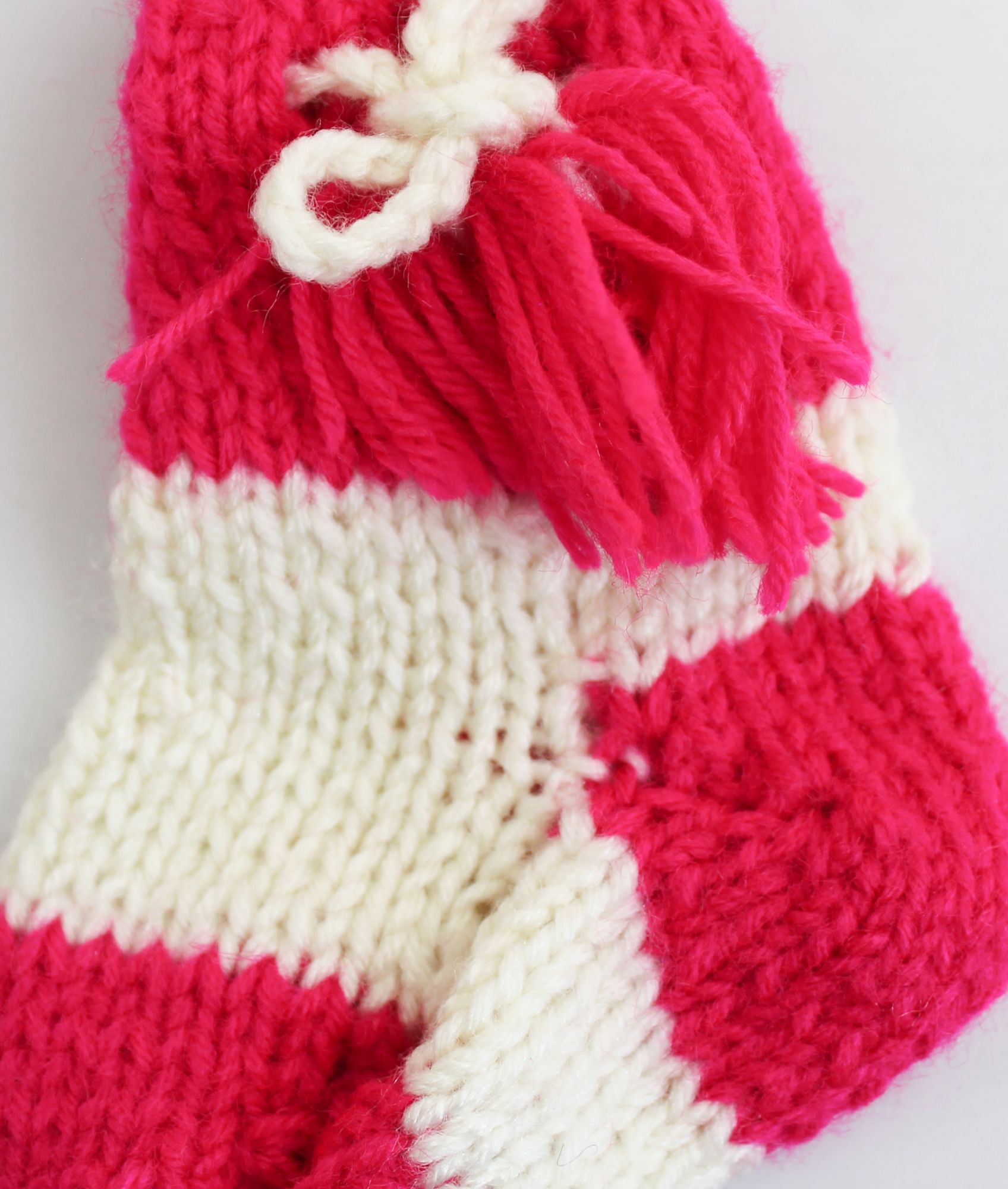 Woonie Color Block Handmade Socks - Pink