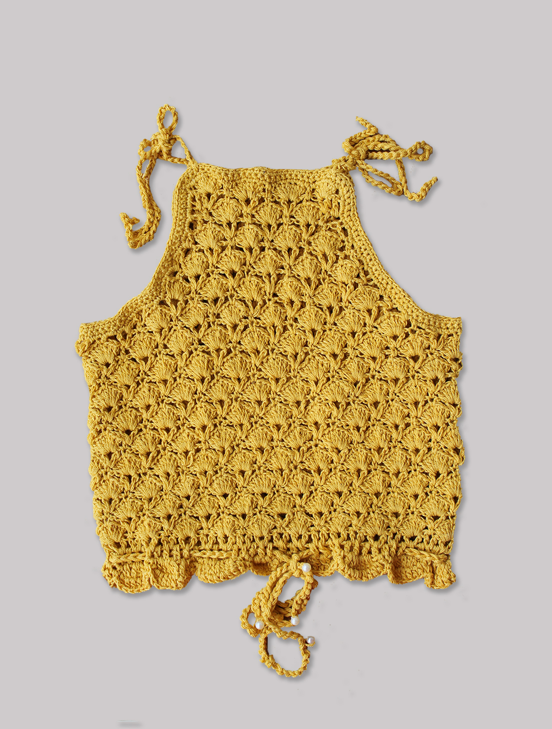 Yellow Strap Top for Girls