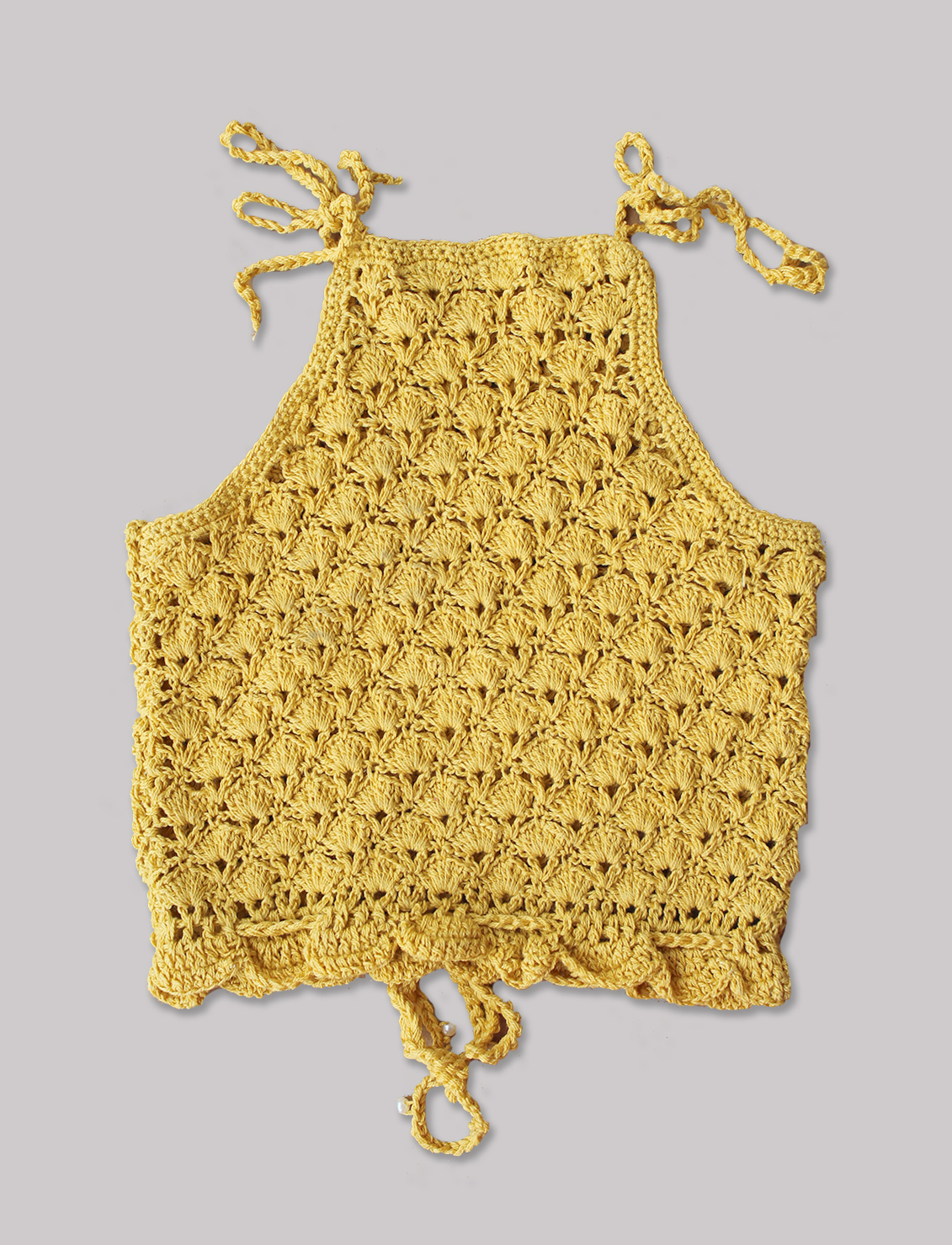 Yellow Strap Top for Girls