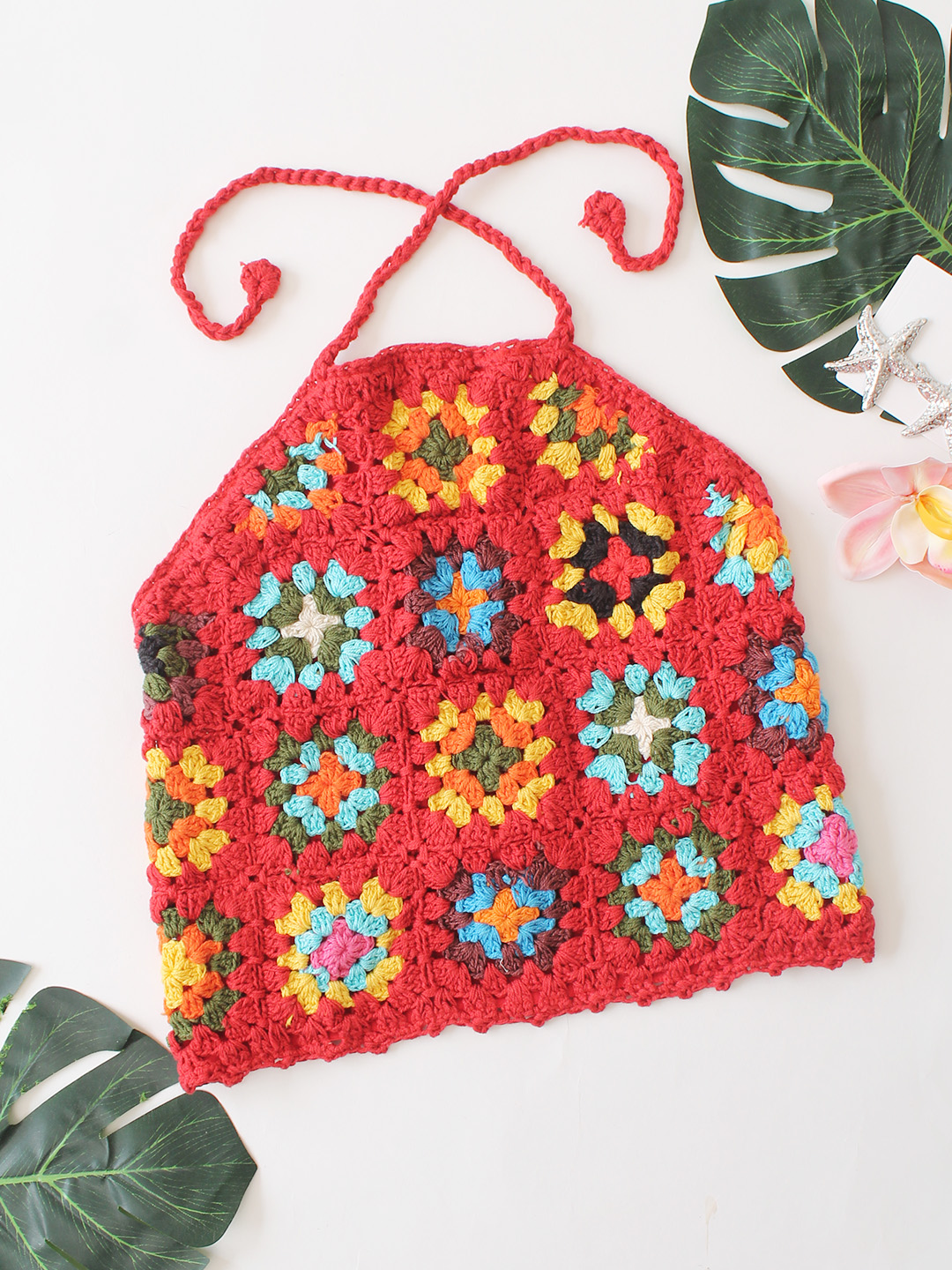 Girls Halterneck Top  Multicolor