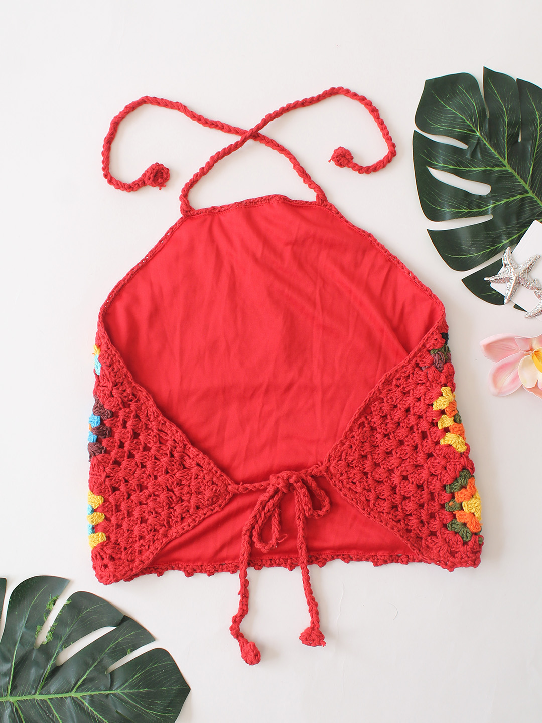 Girls Halterneck Top - Multicolor
