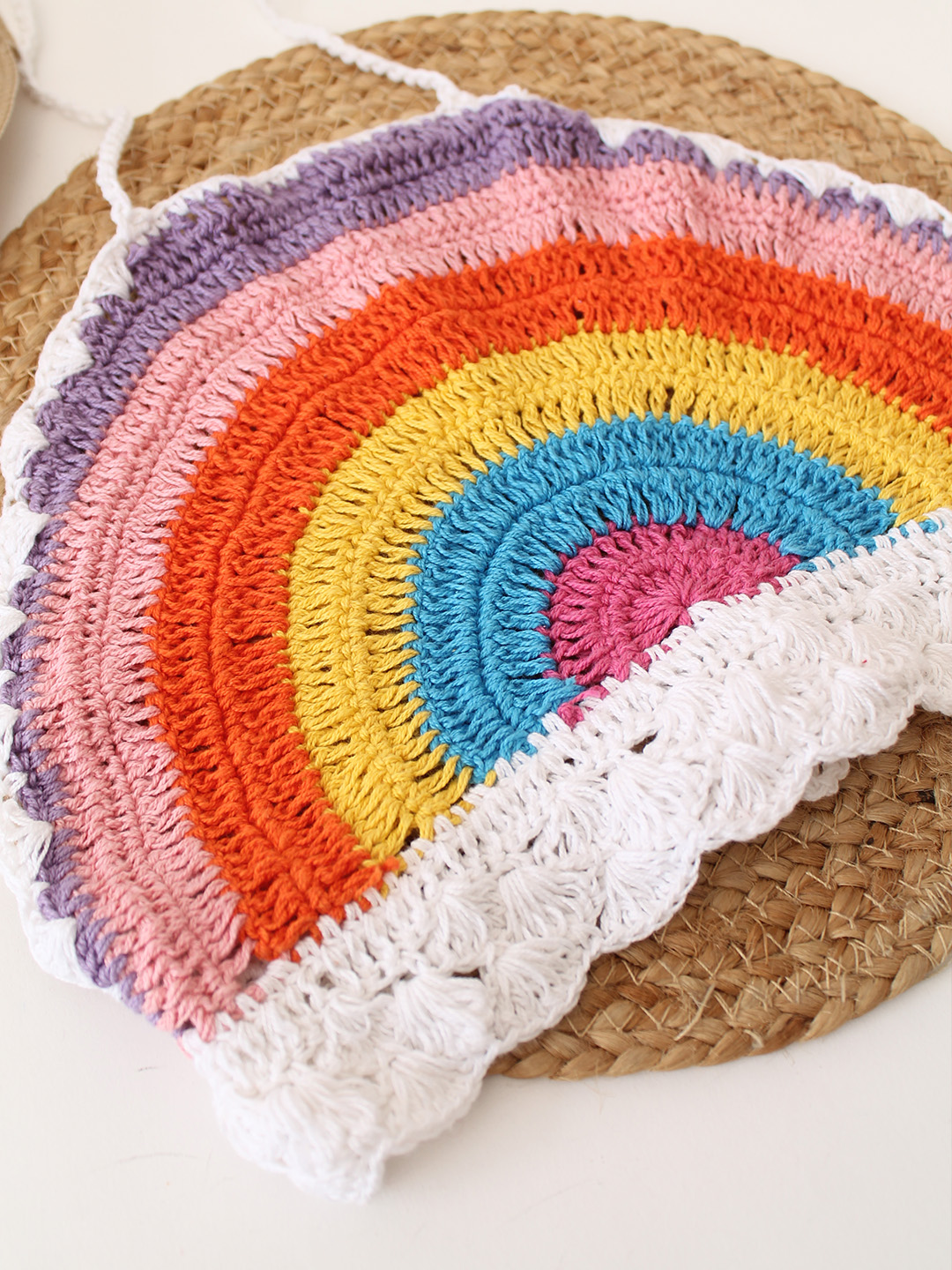 Crochet Halterneck Top  Multicolor