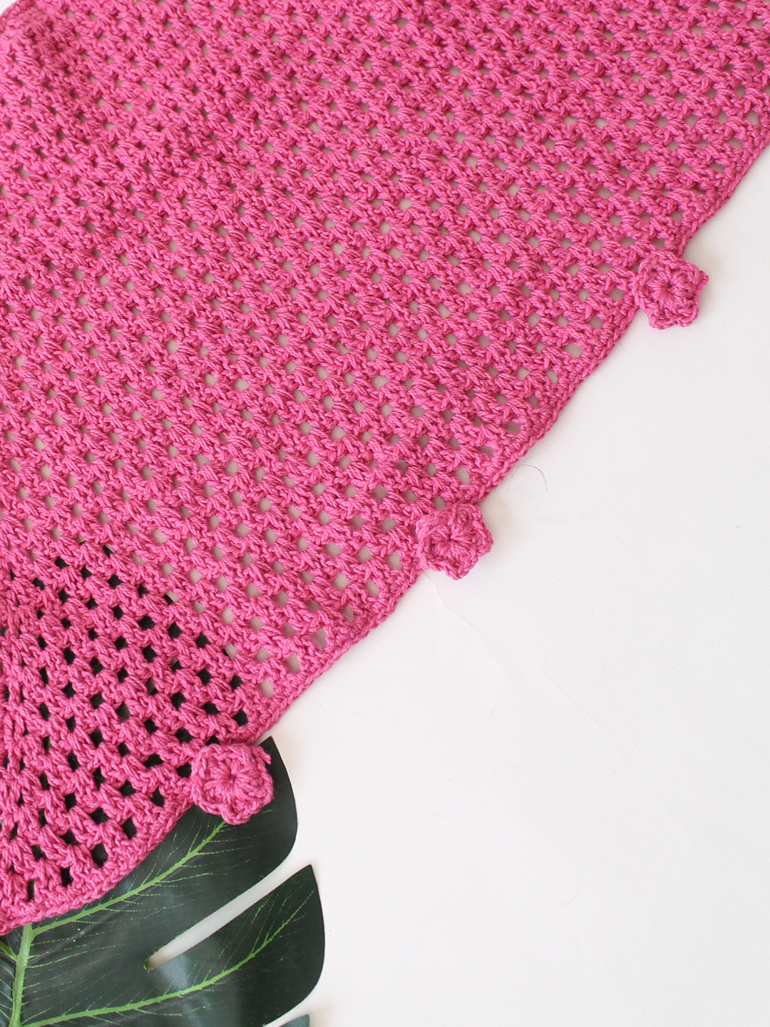 Woonie Halterneck Crop Top  Pink